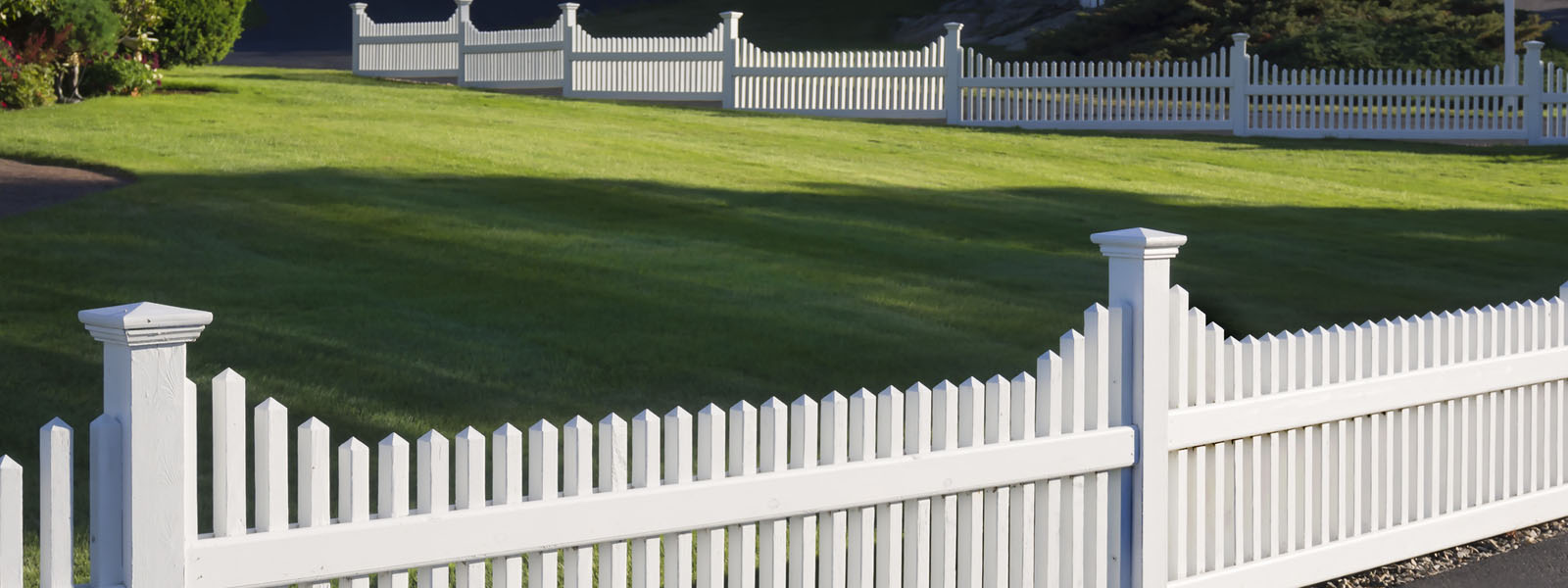 a white fence